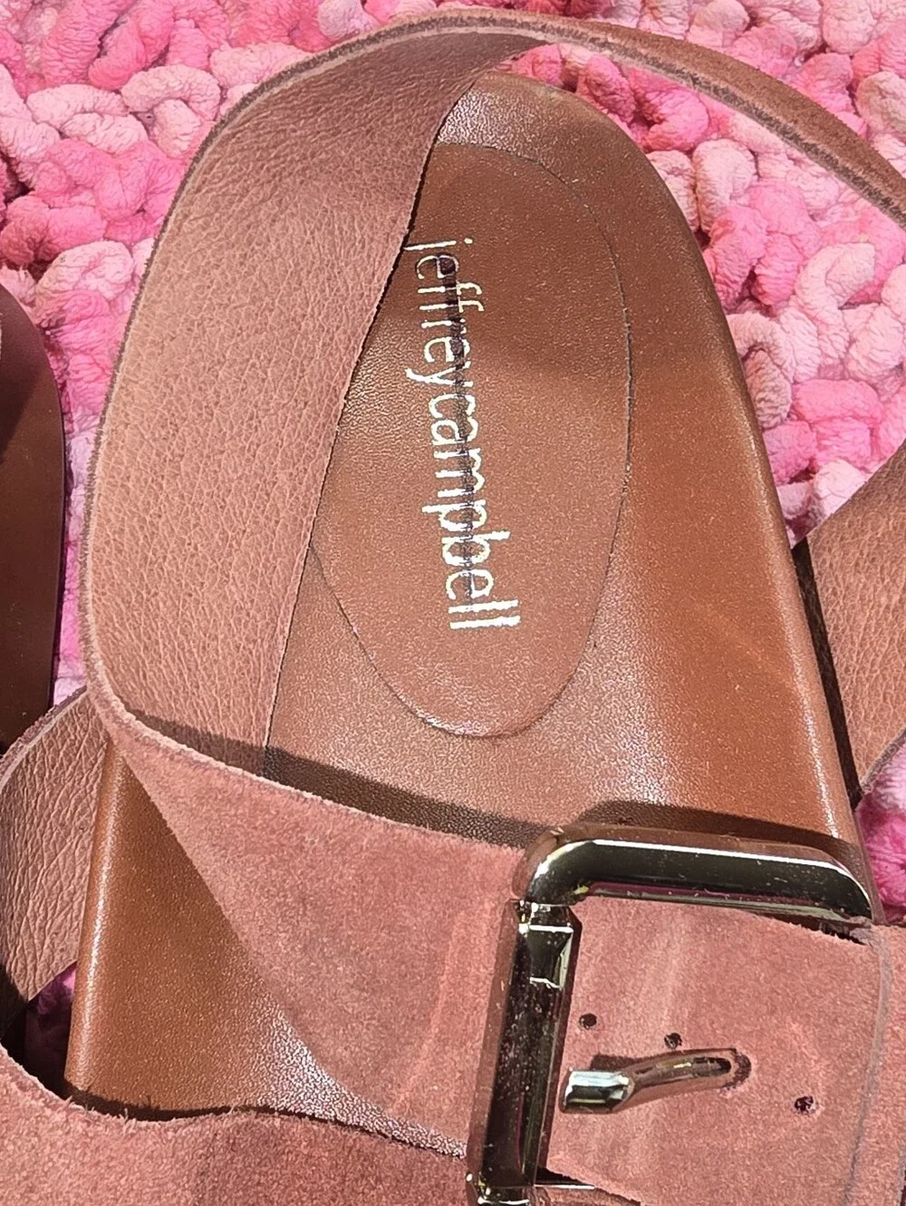 Jeffrey Campbell Brick Color Suede Sandals